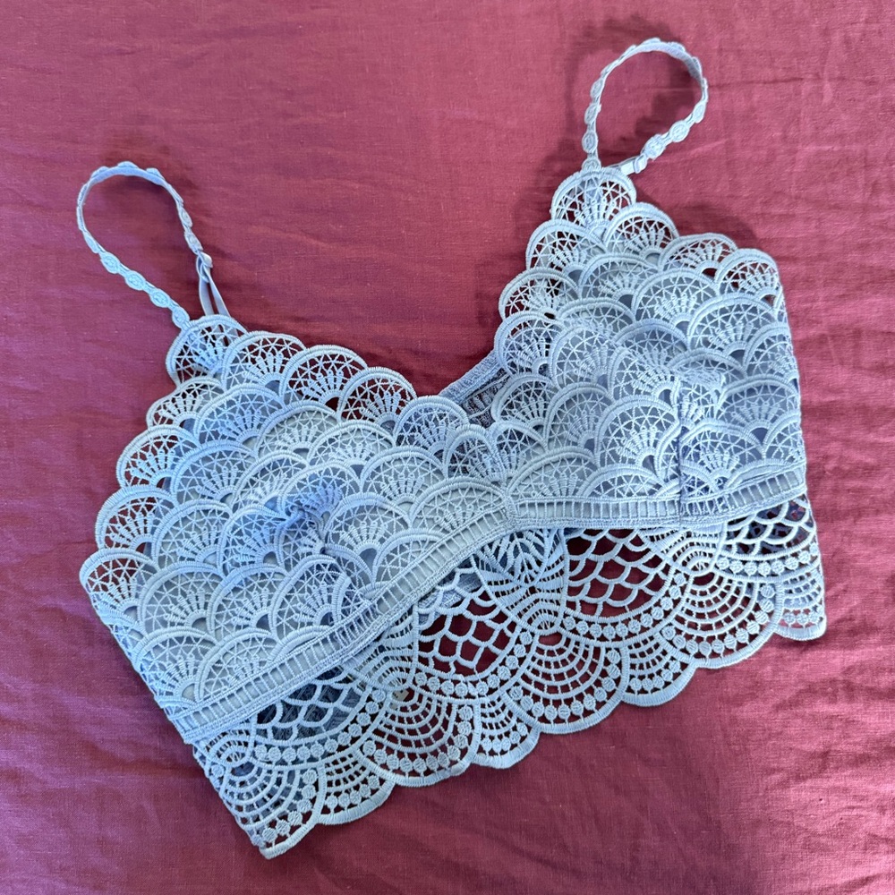 Free People Blue / periwinkle / Lilac Lace Bralette